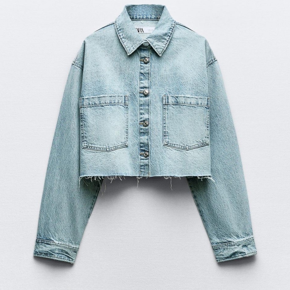Zara Size Small Z1975 CROPPED DENIM JACKET